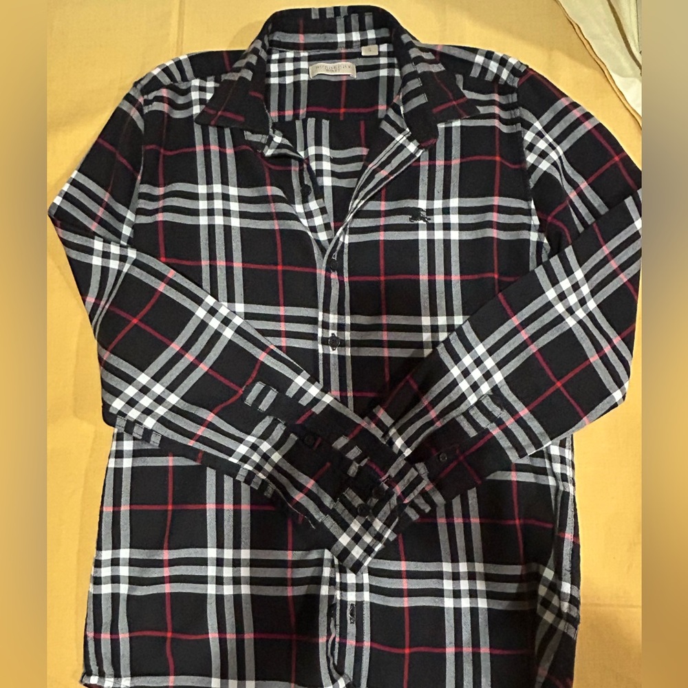 Burberry Black and Red Plaid Women’s Shirt